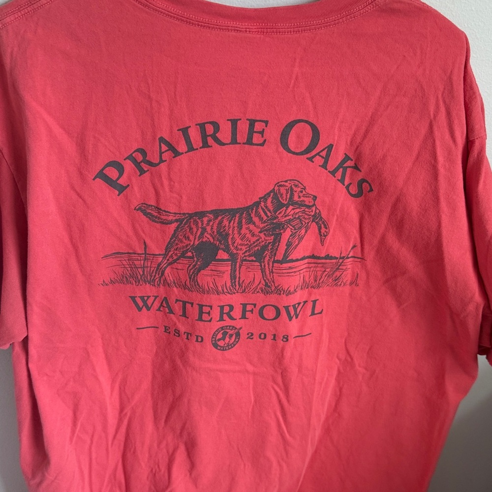 Prairie Osks Waterfowl Red Graphic Pocket T-Shirt